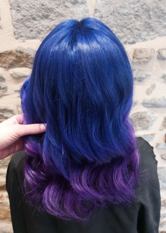 Mysterious Purple Ombre Hair Idea