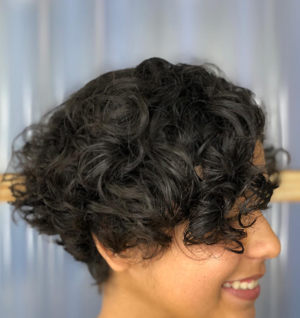 Natural Short Curly Hairstyle