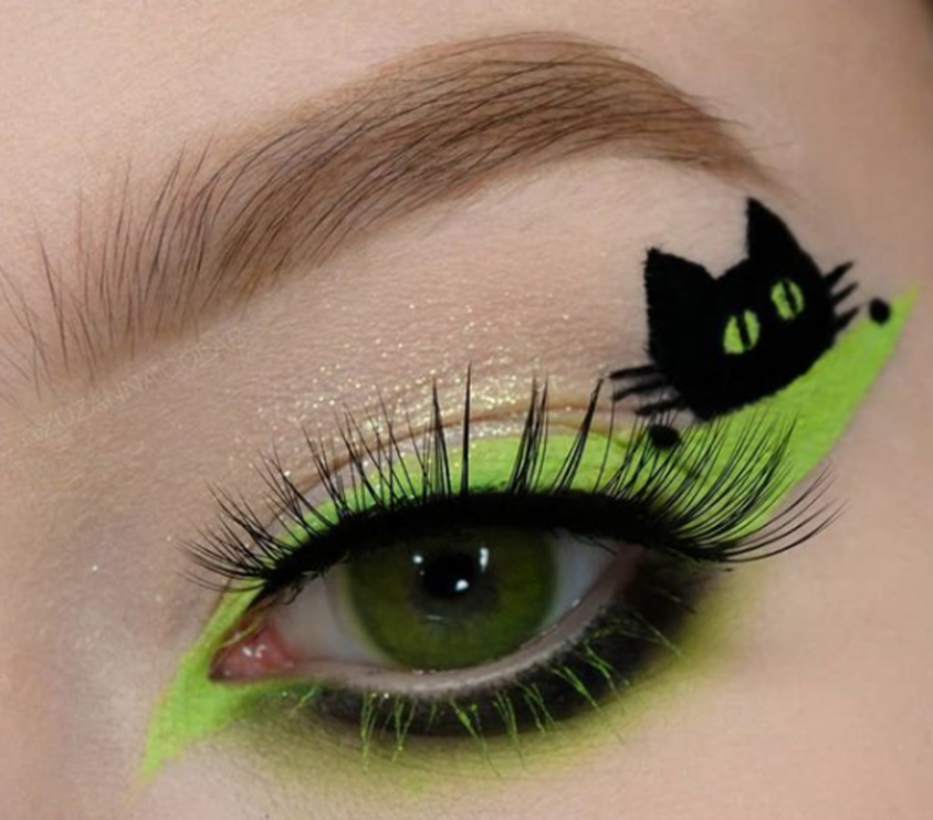 Neon Cat Makeup