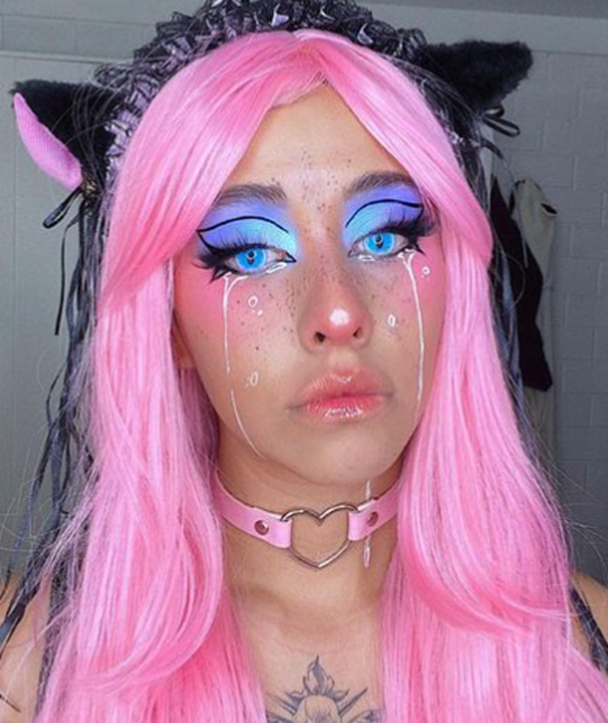 Ocean Eyes Cat Makeup
