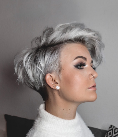 One Side Short Hairstyle