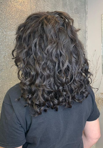 Outgrown Medium Length Curly Hair