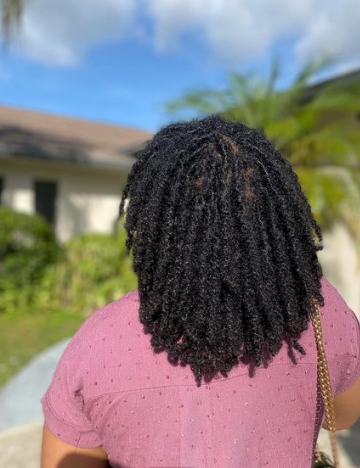 Palm Roll Two Strand Twists Hairstyle