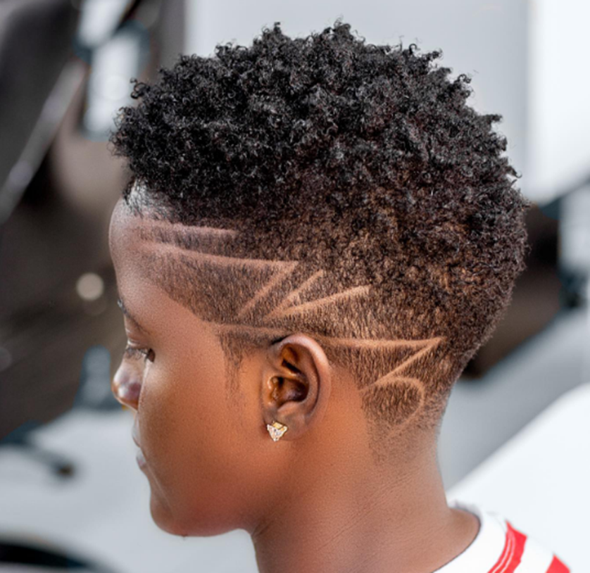 Pare Shaved Hairstyle For Black Women