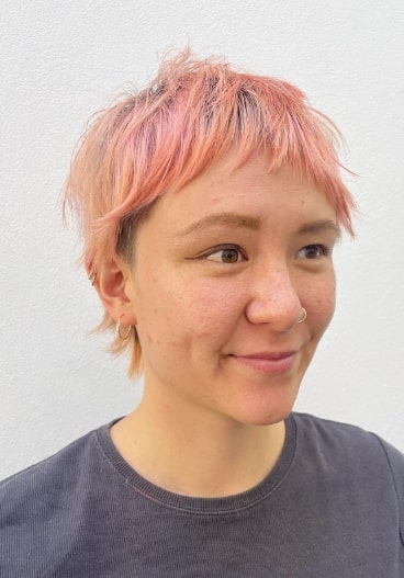 Pink Pixie Mullet  