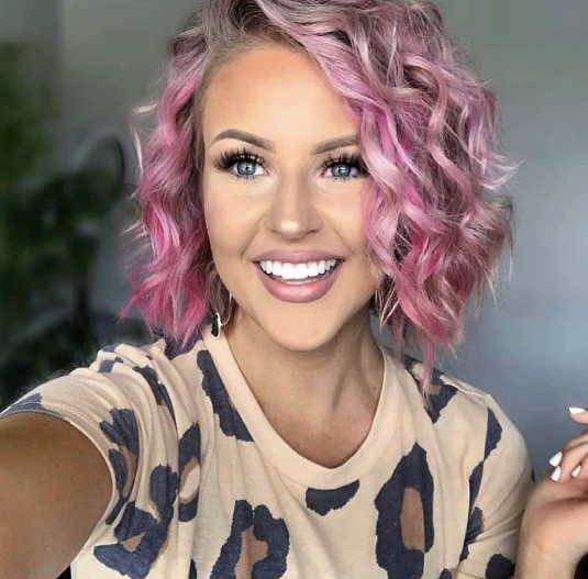 Pink Short Hairstyle