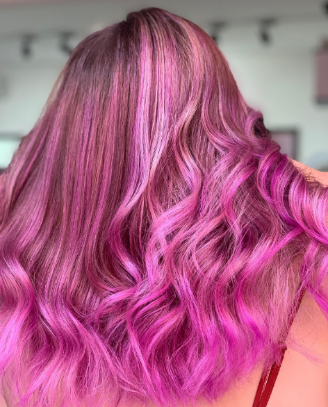 Pink With Purple Ombre Hair Colors