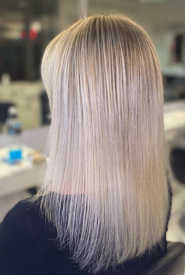 Platinum Blond Vibrant Ombre Hair Color