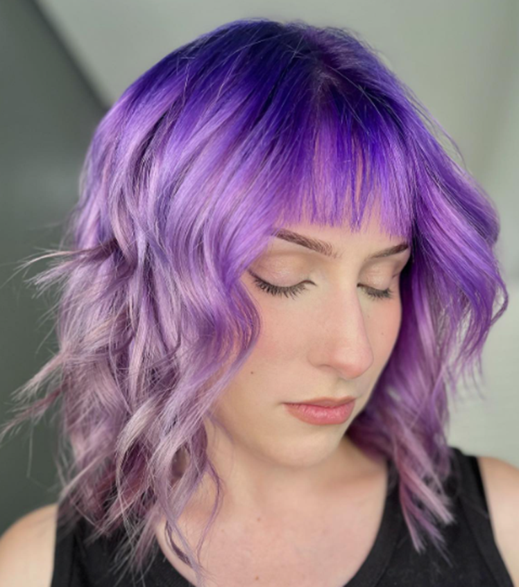 Platinum Purple Ombre Hair Idea