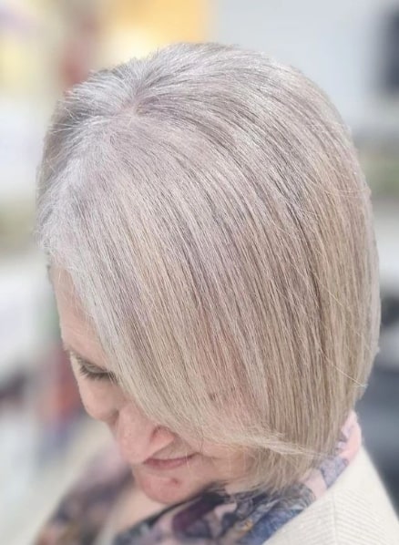 Platinum Short Hairstyles For Fat Faces And Double Chin