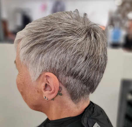 Polished Short Hairstyle For Older Women