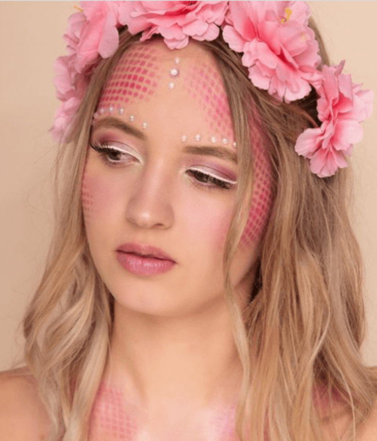 Pretty Pink mermaid makeup look