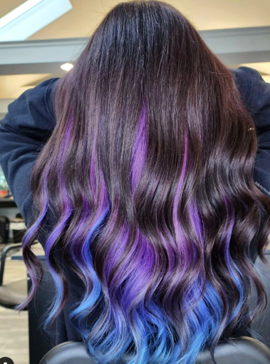 Purple Fades Vibrant Ombre Hair Color