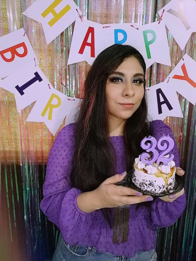 Purple Shadow Style Birthday Makeup