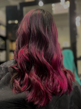 Purple Vibrant Ombre Hair Color
