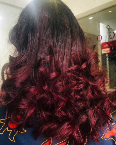 Ruby Red Ombre Hair Colors