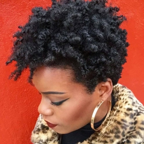 Sectioned Natural Hairstyles For Short Hair