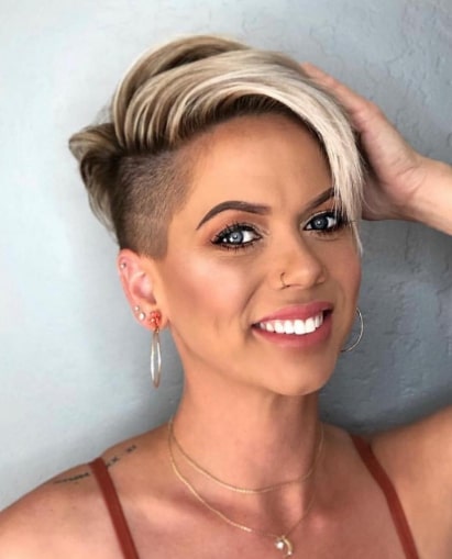 Shave Short Blonde Hairstyle Ideas