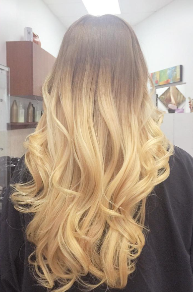 Shine Blonde Ombre Hairstyles.