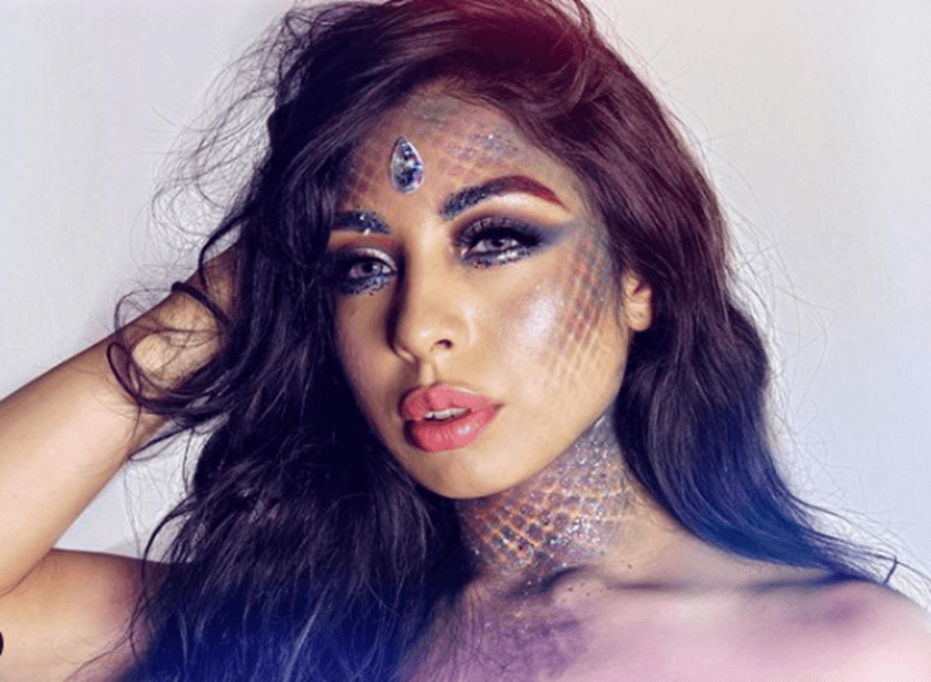 Siren Beauty mermaid makeup