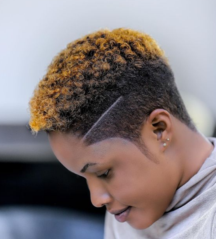 Skim Shaved Hairstyle For Black Women