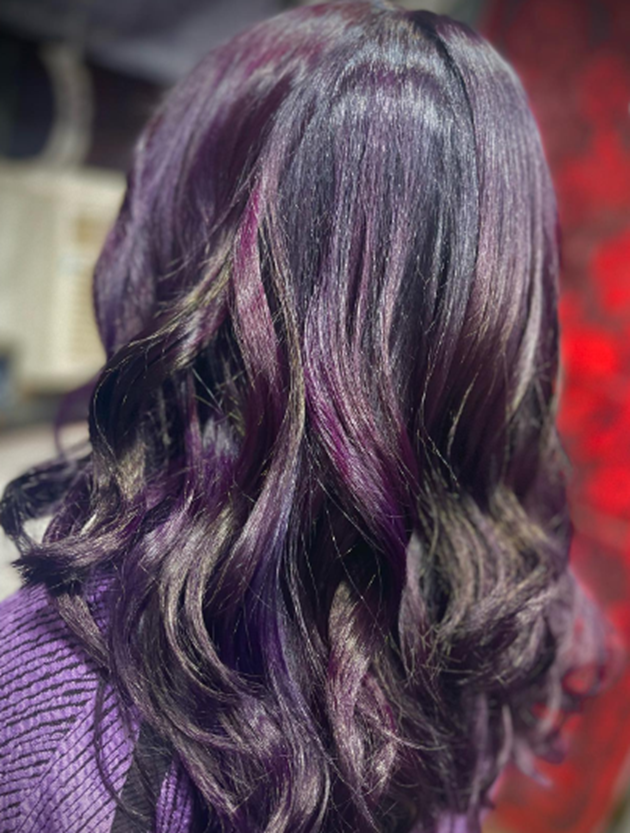 Smoky Purple Ombre Hair Idea