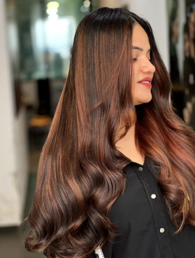 Spectacular Brown Vibrant Ombre Hair Color