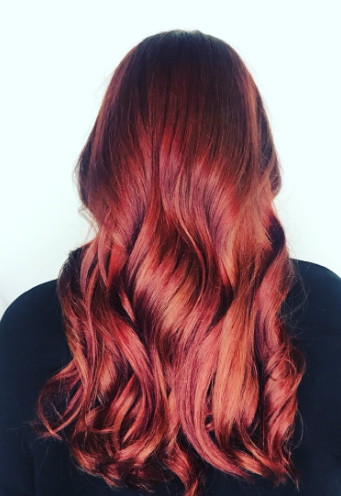 Spicy Vibrant Ombre Hair Color