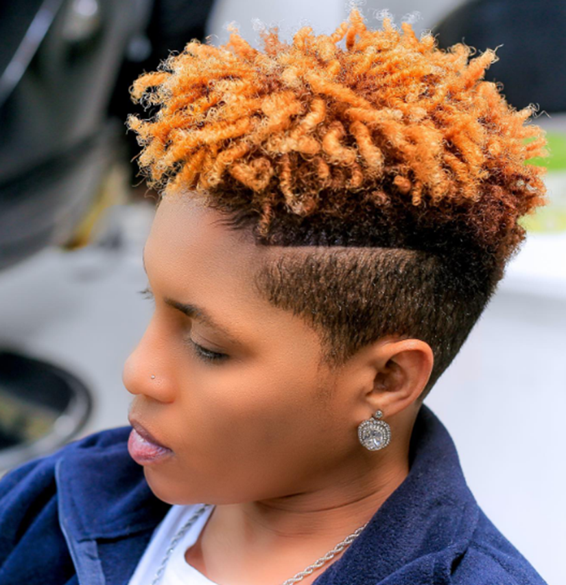 Spring Shaved Hairstyle For Black Women