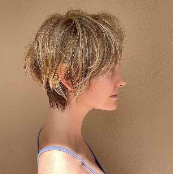 Stacked Long Pixie Haircut