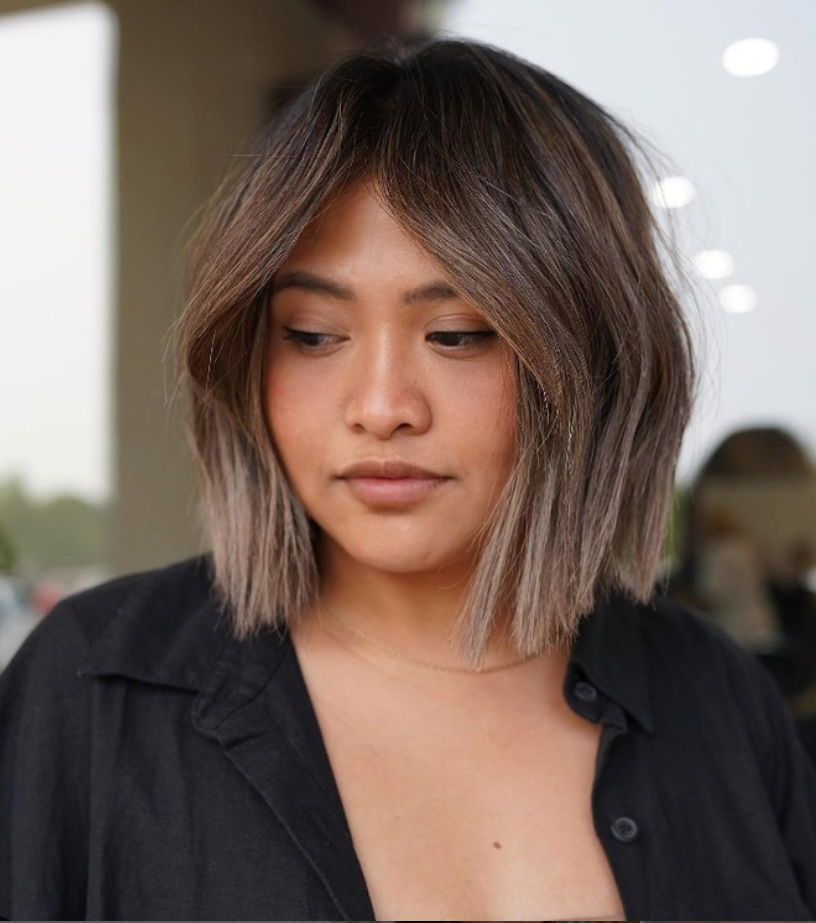 Subtle Ombre Haircut Hair Color For Women Over 30