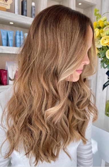 Summer Blonde Hairstyles With Caramel Highlights