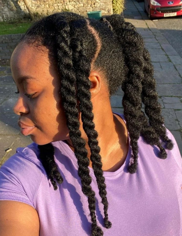 Thick Twisted Edgy Loc Hairstyles