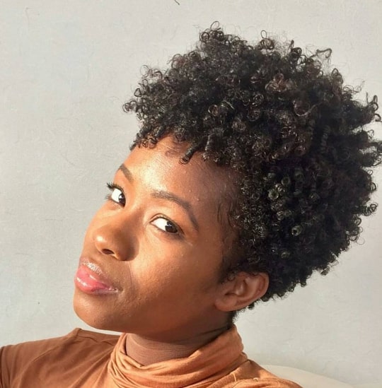Tied Natural Hairstyles For Short Hair