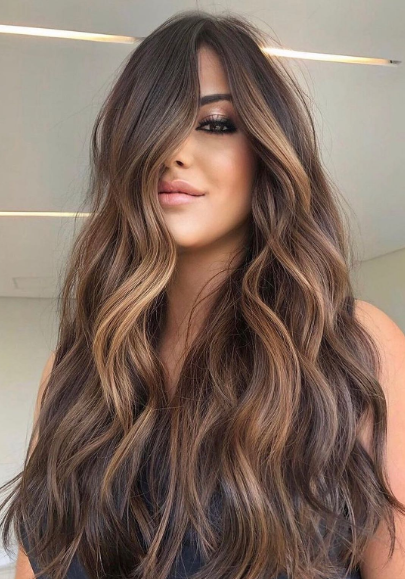 Umber Chocolate Brown Hair Color Idea