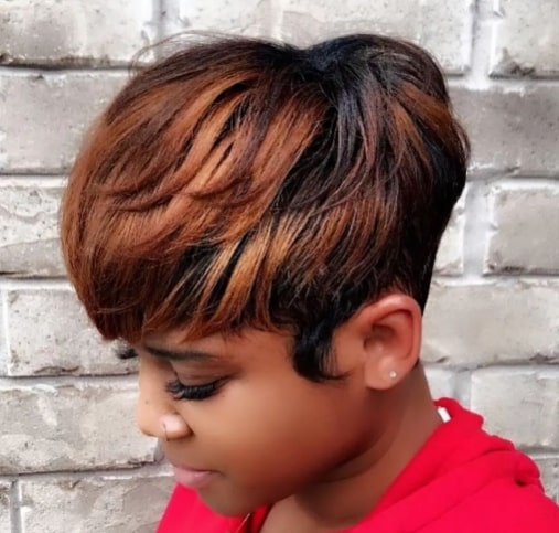 Warm Hues and a Pixie Do Relaxed Hairstyles For Short Hair