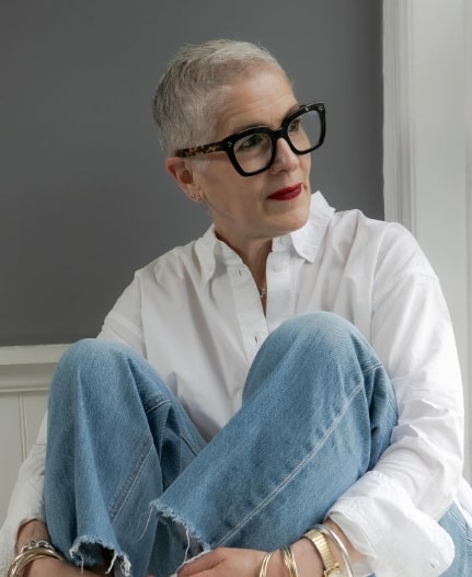 White Shaved Short Haircuts for Women Over 50