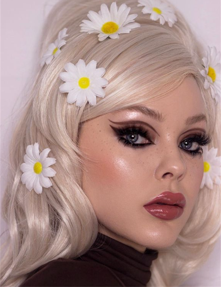 Yellow Blossom 60s Makeup Looks