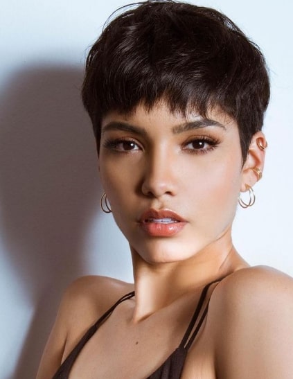 Wide Pixie Cut With Bangs Hairstyles
