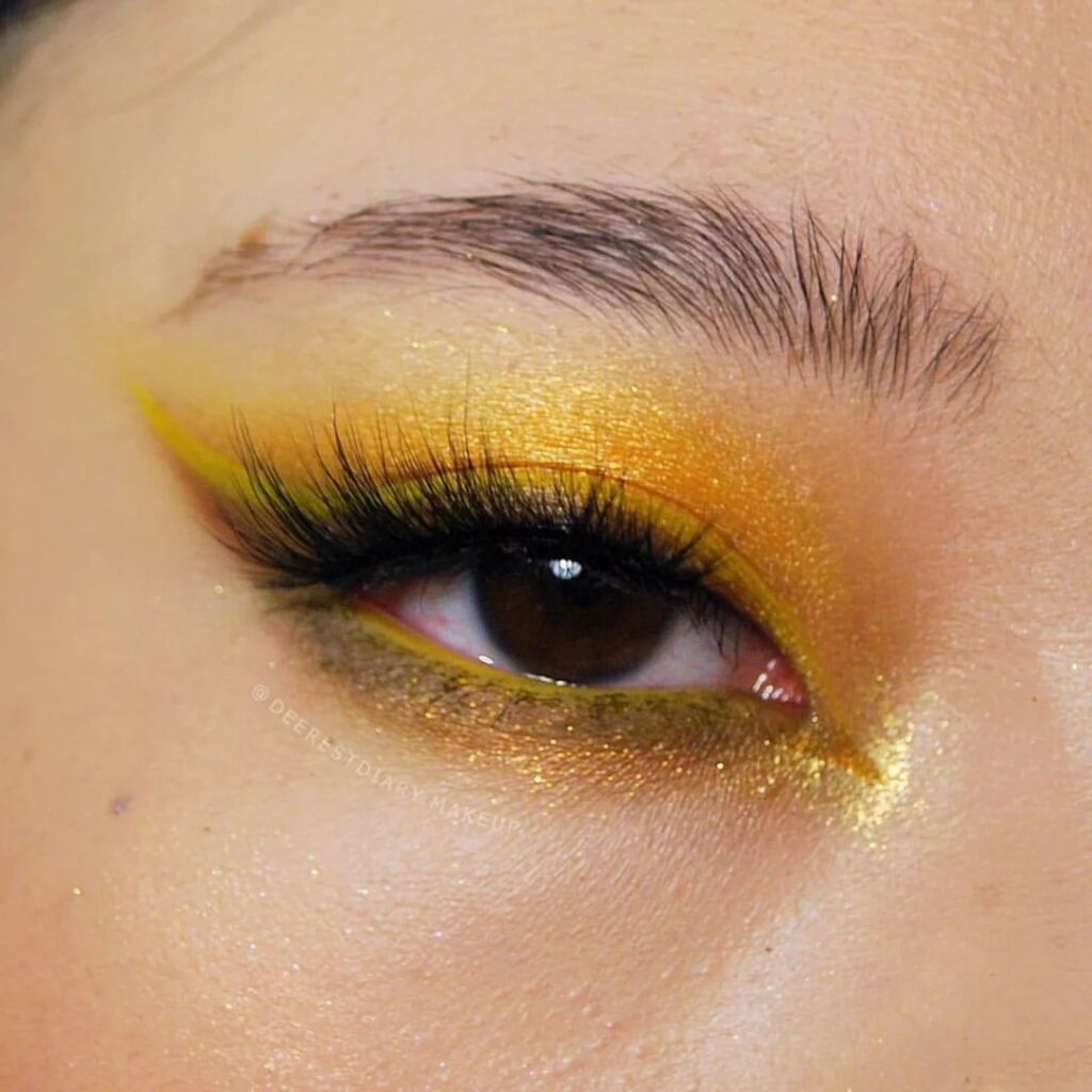 Yellow Pretty Eyeshadow Looks
