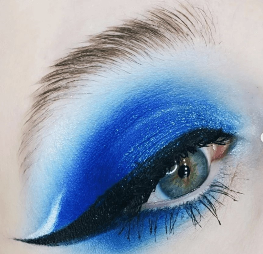 Glittering Blue Colorful Eyeshadow Looks
