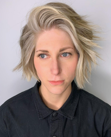 Champagne Blonde Short Hairstyle