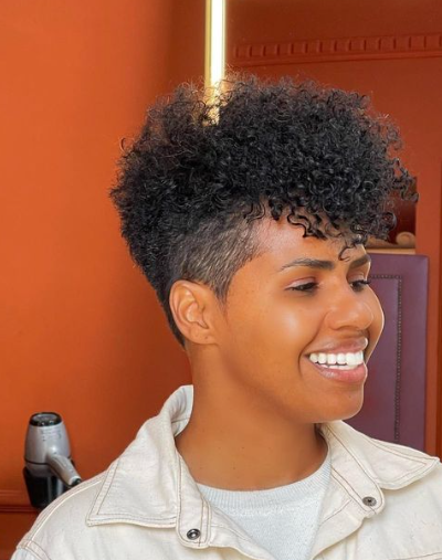 Curly Tapered Haircuts For Women On Natural Hair