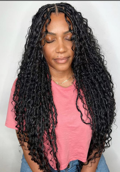 Extended Soft Locs & Distressed Faux Loc Hairstyle