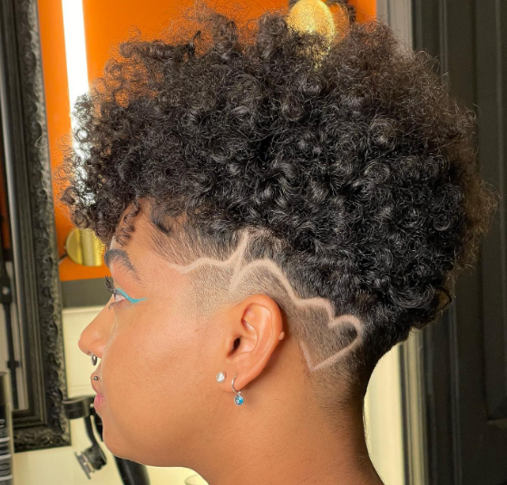 Heart-Shaped Tapered Haircuts