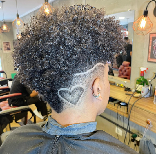 Lace Heart-Shaped Tapered Haircuts