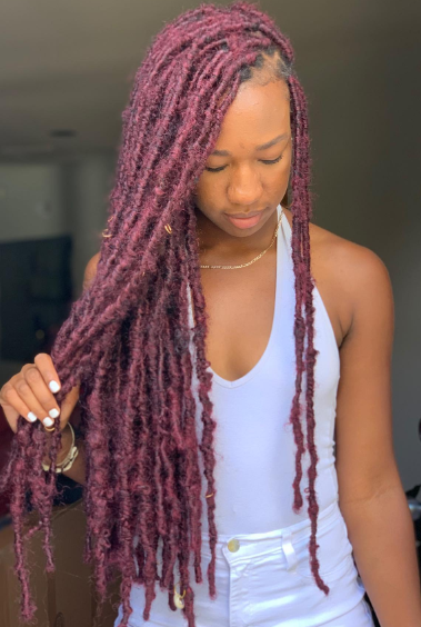 Ombre Goddess Soft Locs & Distressed Faux Loc Hairstyle