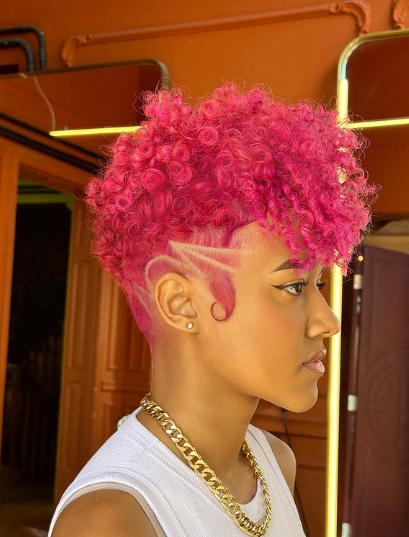 Pinky Tapered Haircuts For Women On Natural Hair