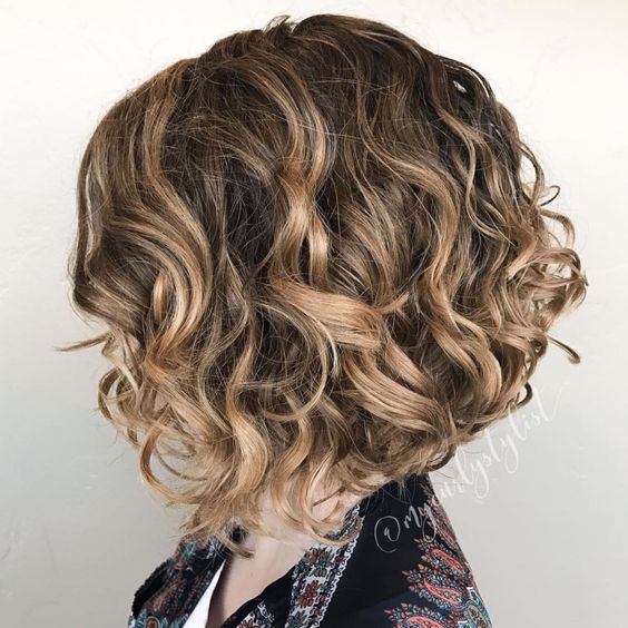 The Inverted Curly Bob