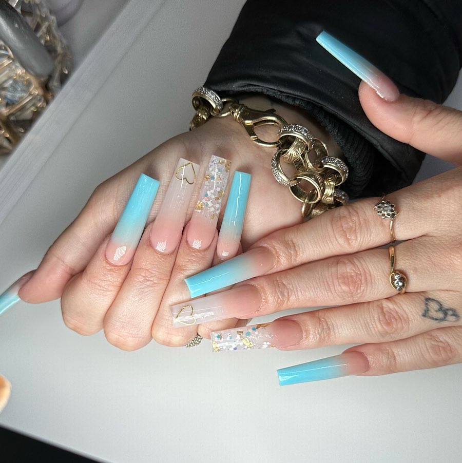 Shining Coco French Ombre Nail Designs